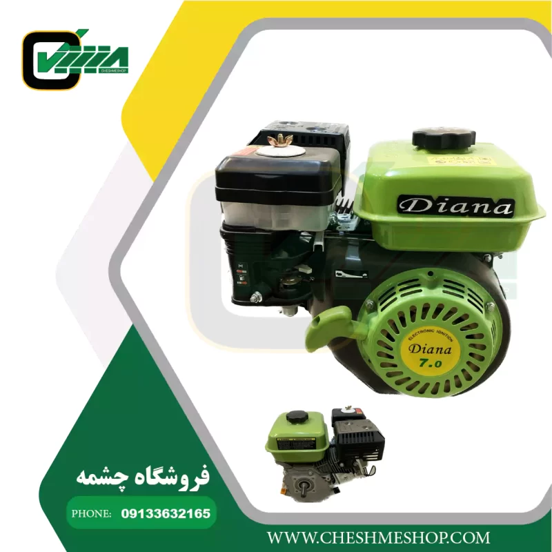 موتور تک بنزینی 7 اسب دیانا کلتیواتوری DN170F