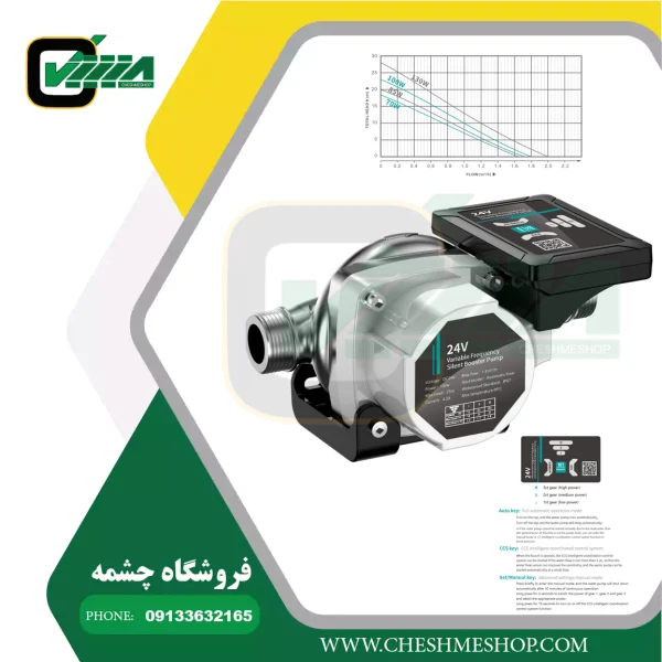 پمپ خطی سیرکولاتور واتروورک WK86-130پشت آبگرمکنی